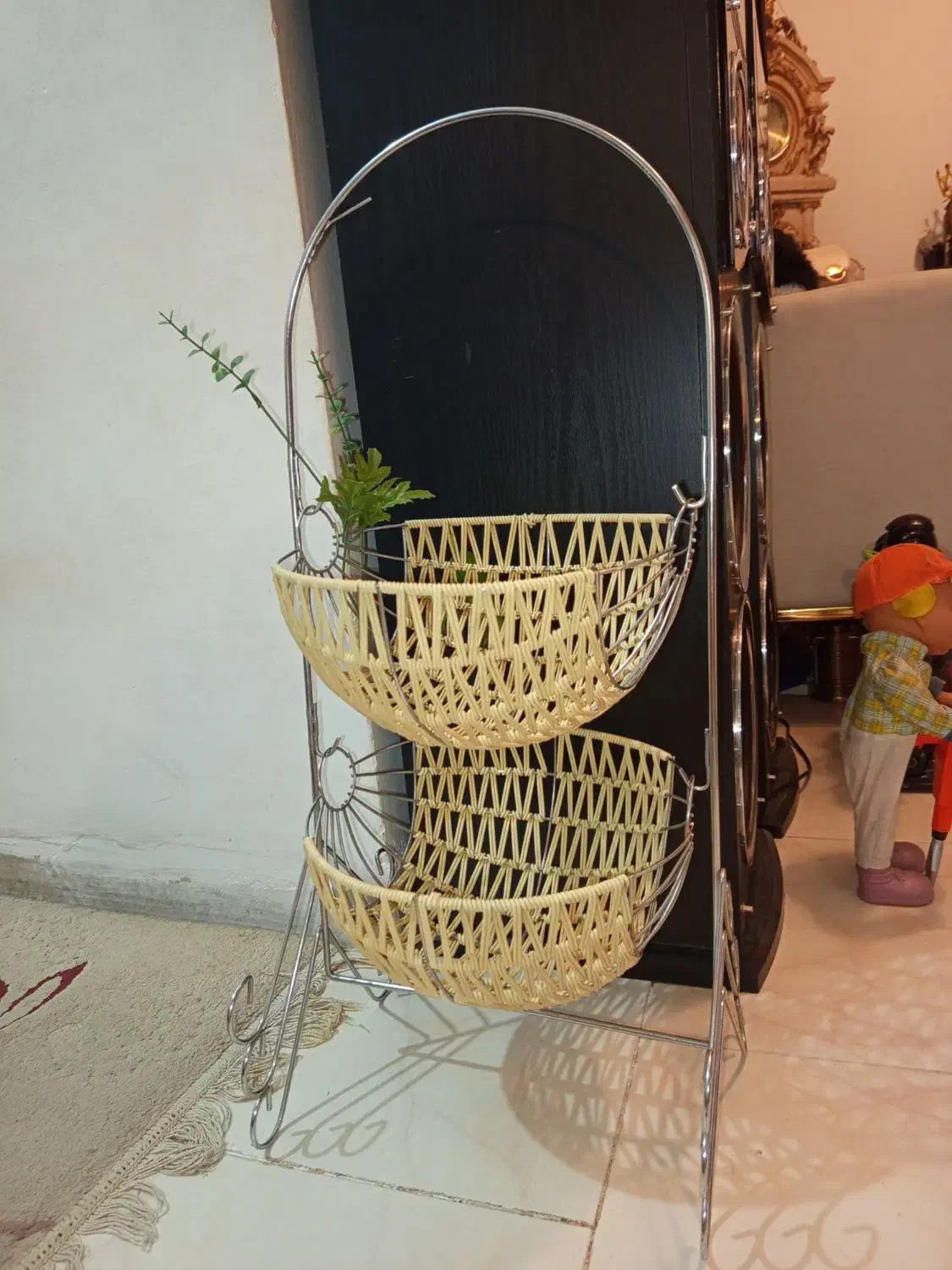 سبد دوطبقه و سبد میوه استیل نو نو|ظروف سرو و پذیرایی|کرج, شهرک شهرداری|دیوار