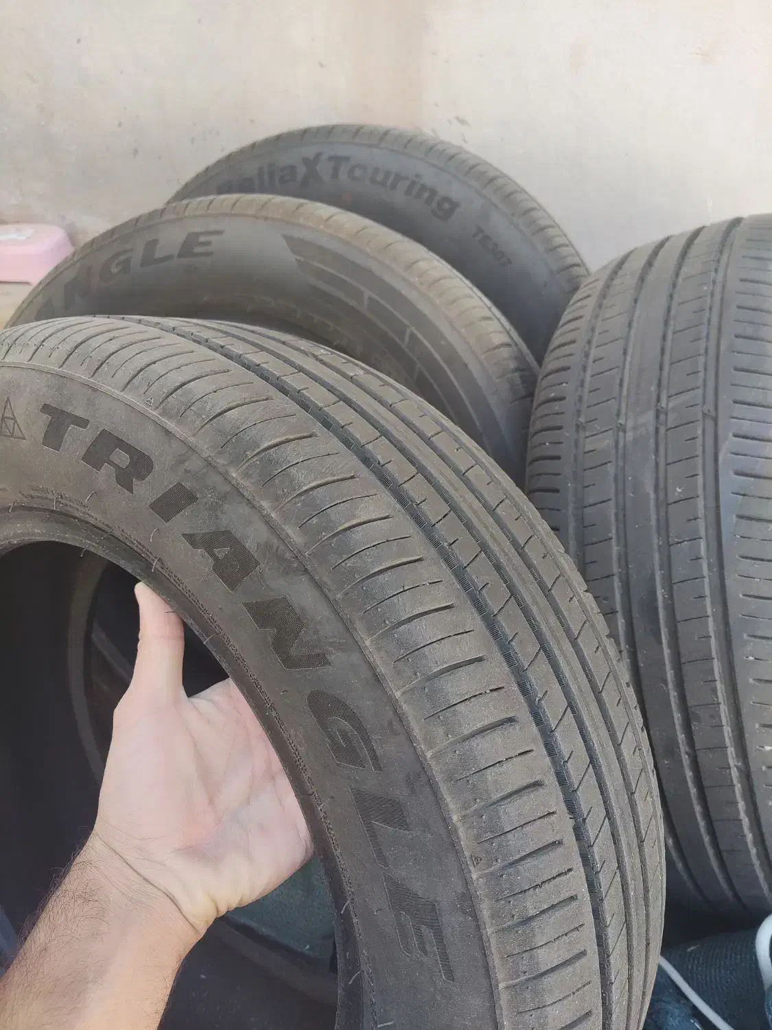 4 حلقه لاستیک خارجی برند Triangle نو185ف ۶۵رینگ 14|قطعات یدکی و لوازم جانبی|خواف, |دیوار