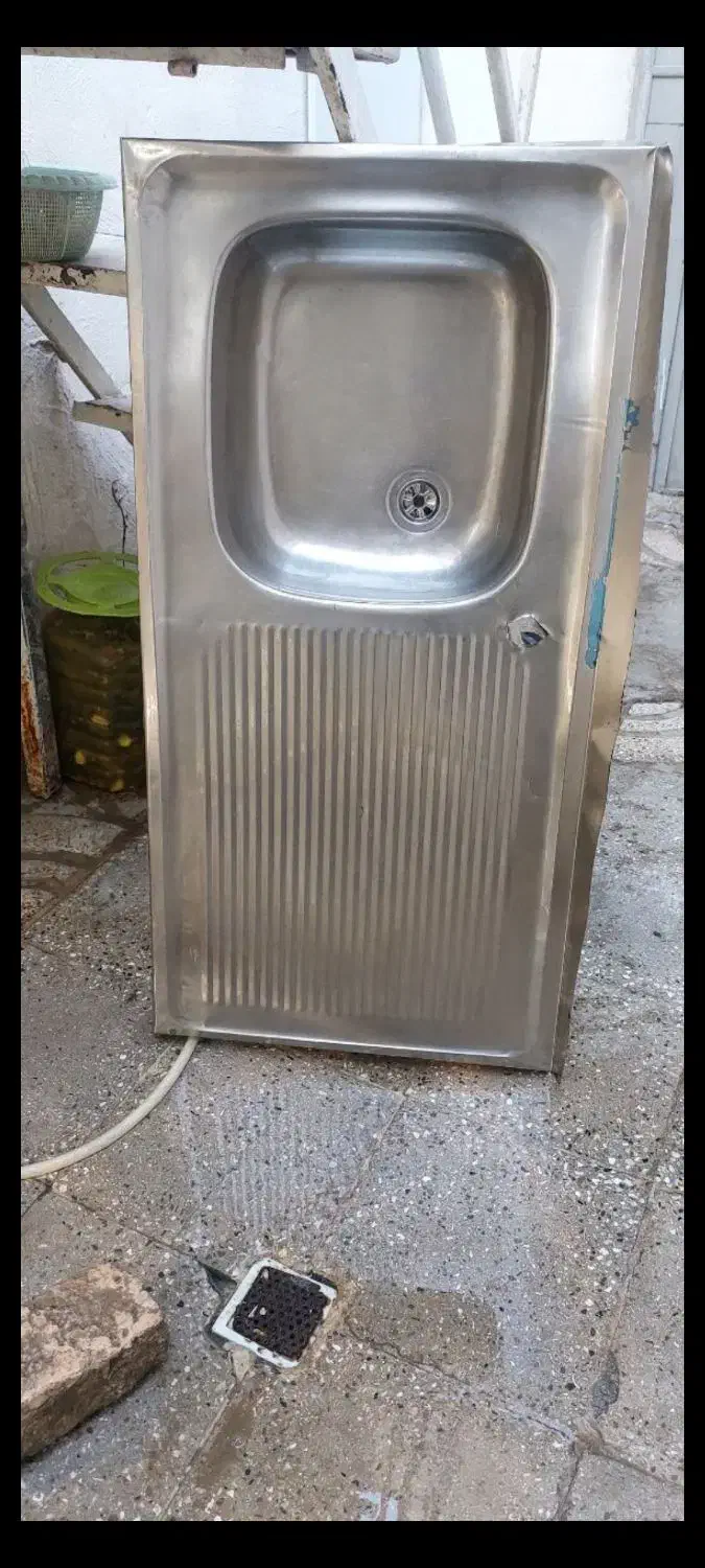 سینک طرفشویی. بخاری|آبچکان و نظمدهنده ظروف|ورامین, شهرک مدرس|دیوار