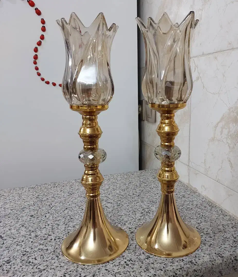 شمعدان لاله ای|لوستر و چراغ آویز|کرج, کرج نو|دیوار