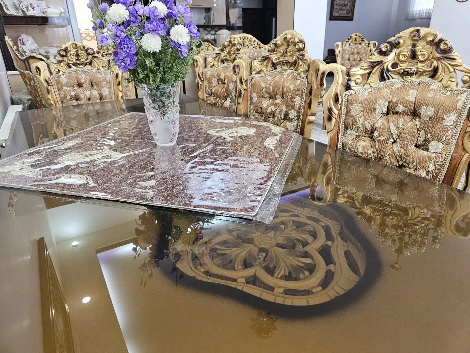 مبل و نهارخوری ۸ نفره استیل|مبلمان خانگی و میز عسلی|یزد, |دیوار