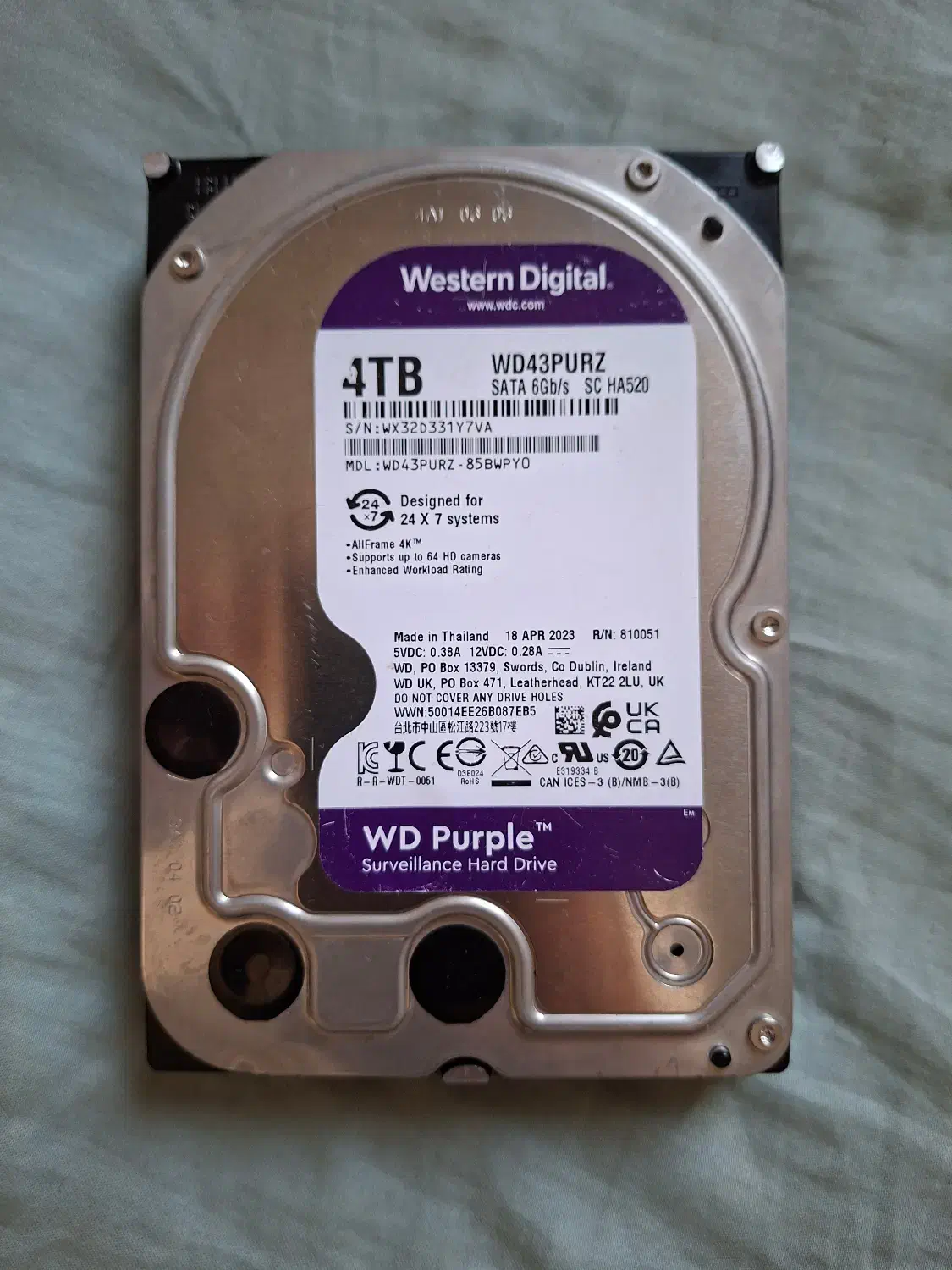 هارد 4tb نفش وسترن دیجیتال|قطعات و لوازم جانبی رایانه|تهران, نیلوفر|دیوار