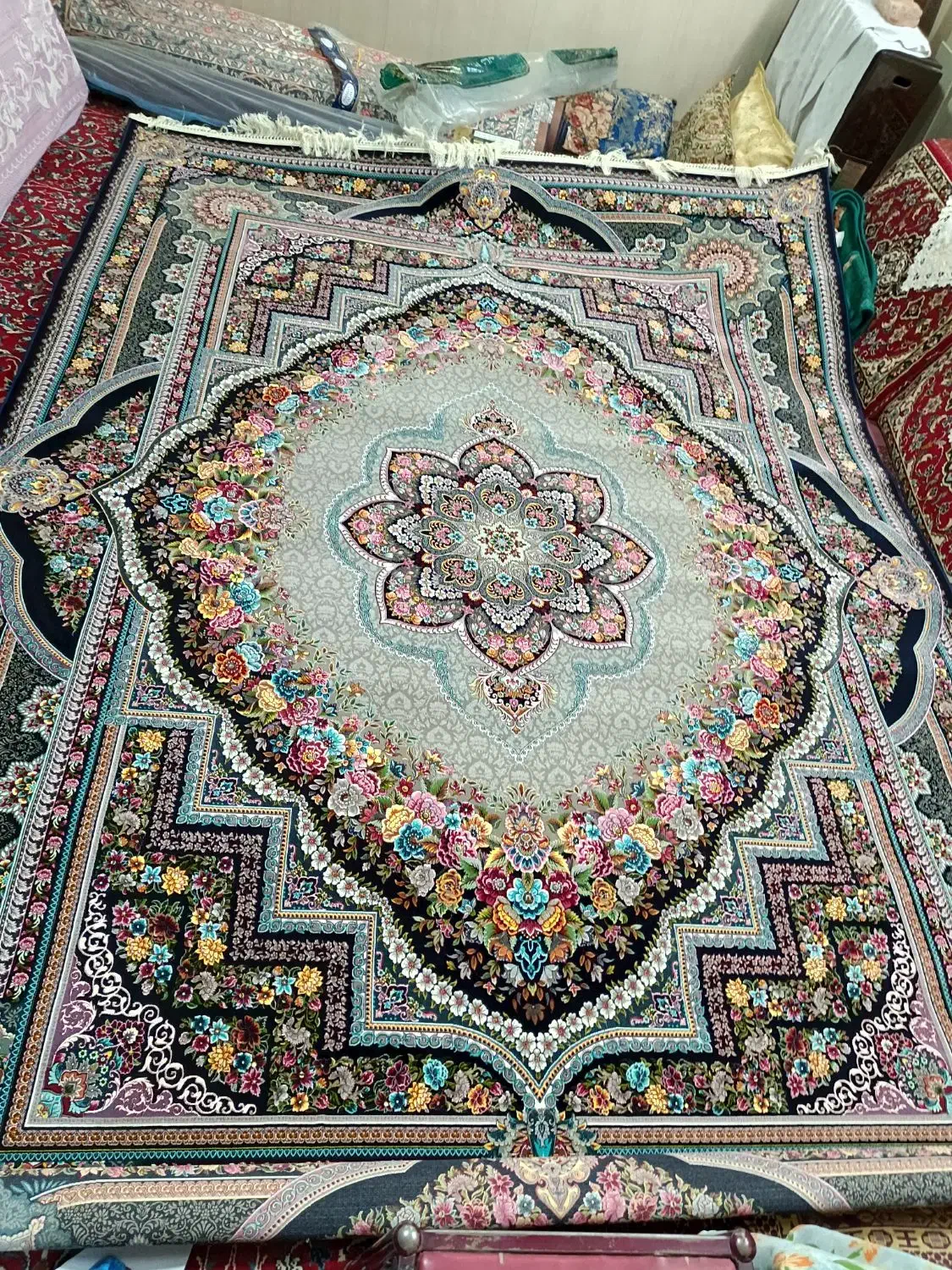 2 تخته فرش 9متری نو|فرش|بهار, |دیوار