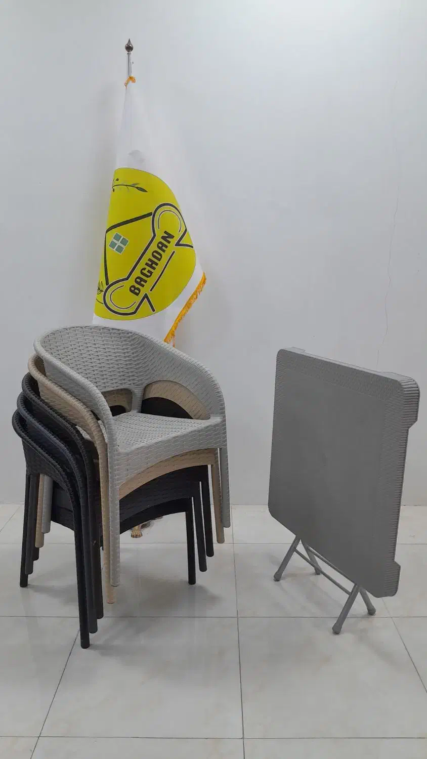 صندلی پلاستیکی میز تاشو مدل Rahat/باغدان|میز و صندلی غذاخوری|چهارباغ, |دیوار