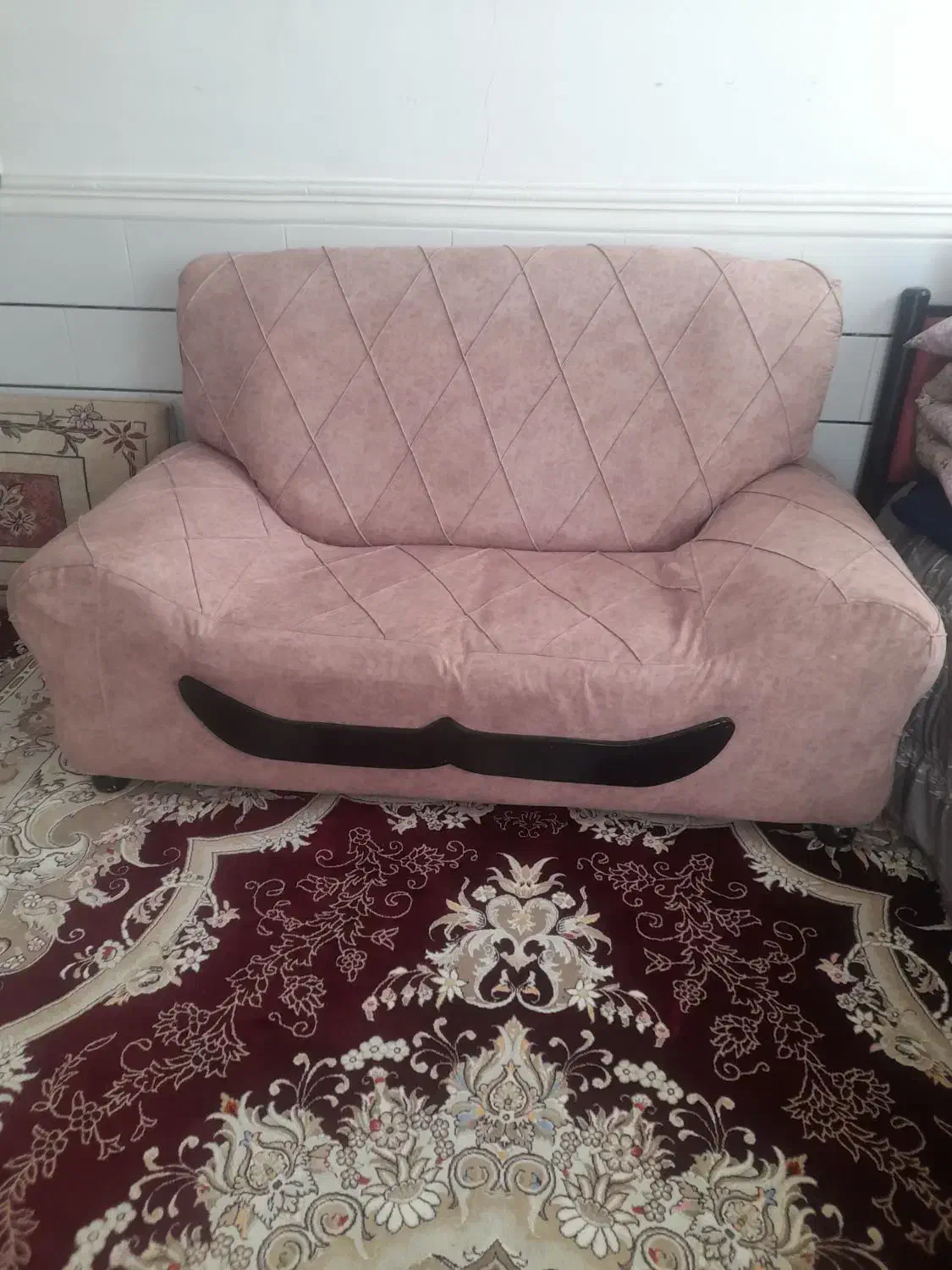 کاناپه دونفره سالم وتمیز|مبلمان خانگی و میز عسلی|قزوین, |دیوار