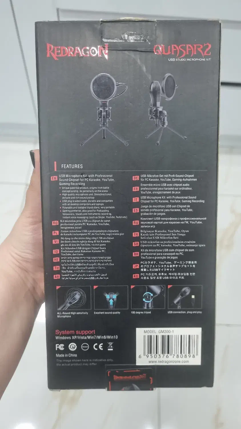 میکروفون استودیویی ردراگون مدل GM200 کندانسر|صوتی و تصویری|تهران, نارمک جنوبی|دیوار