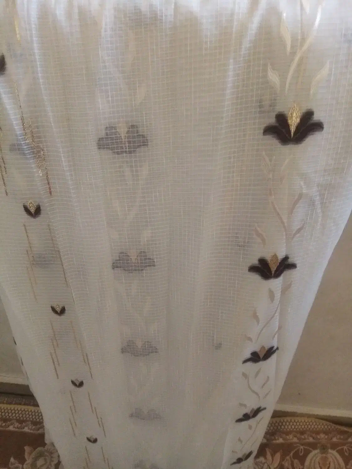 پرده سفید|پرده، رانر، رومیزی|قم, شهرک مهدیه|دیوار