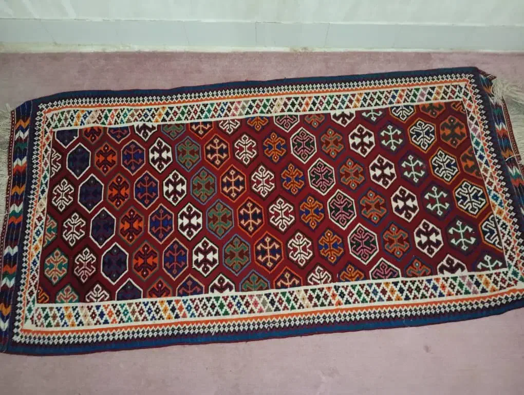 گلیم دست بافت|گلیم، جاجیم، گبه|اقلید, |دیوار