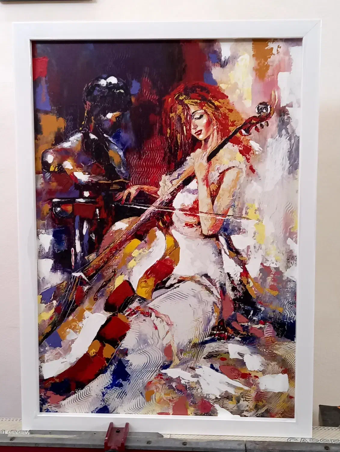 تابلو نقاشی با کنوس الیاف طبیعی|تابلو، نقاشی، عکس|رشت, پل تالشان|دیوار