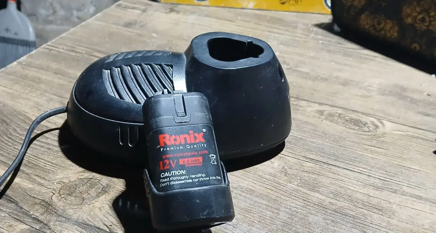 باطری و شارژر اصلی دریل شارژی رونیکس|ابزارآلات|لاهیجان, قیام|دیوار