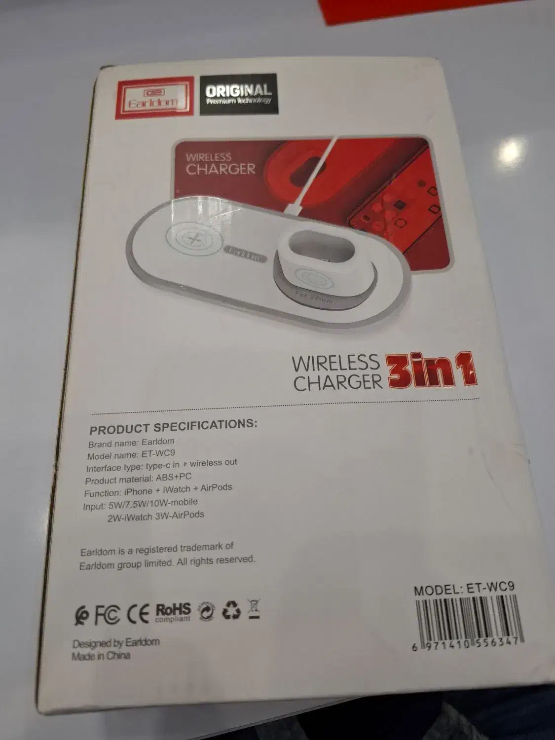 شارژر wireless earldom سه کاره|لوازم جانبی موبایل و تبلت|سلمانشهر, |دیوار