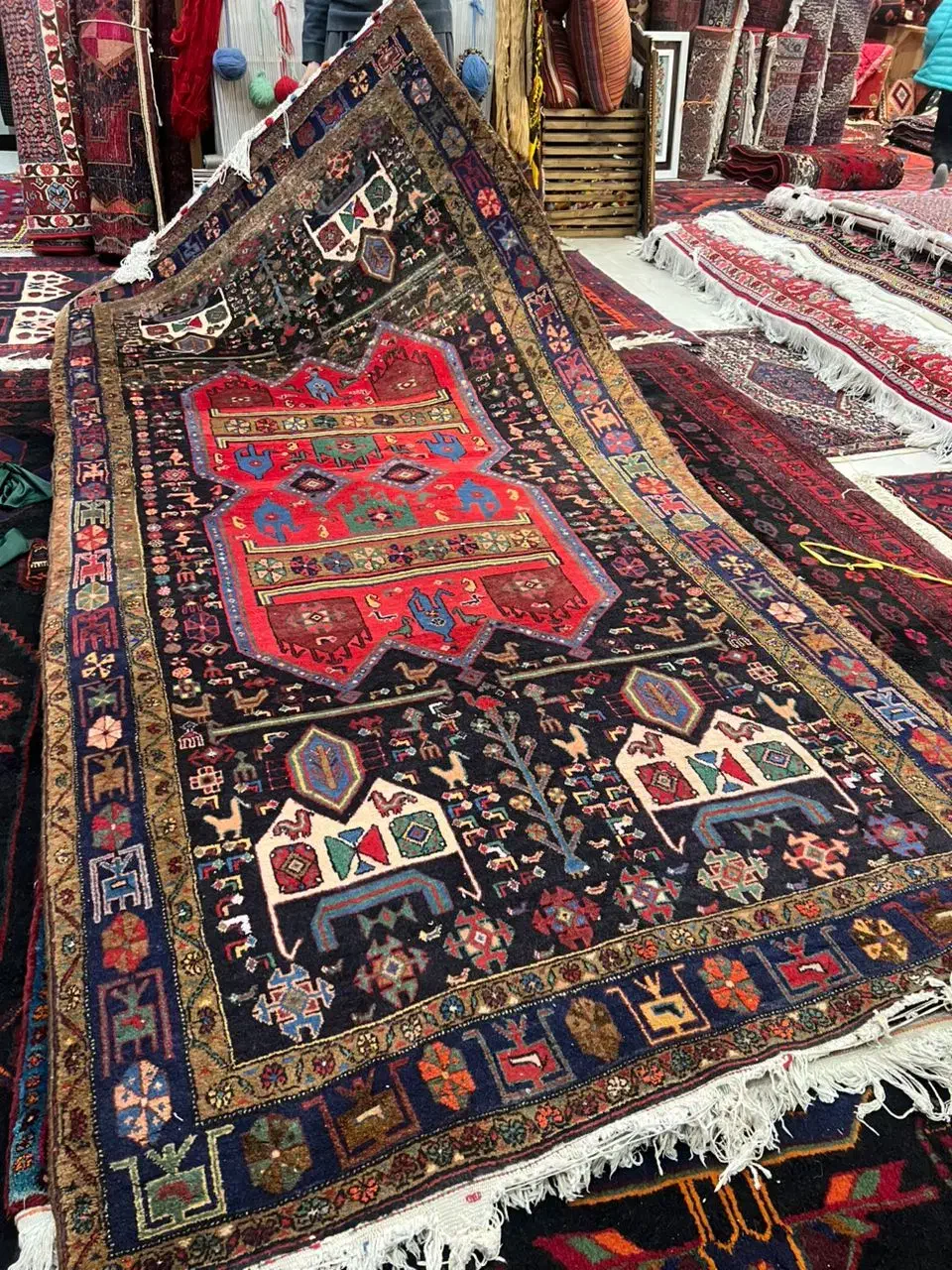 خرسک|فرش|سنندج, |دیوار