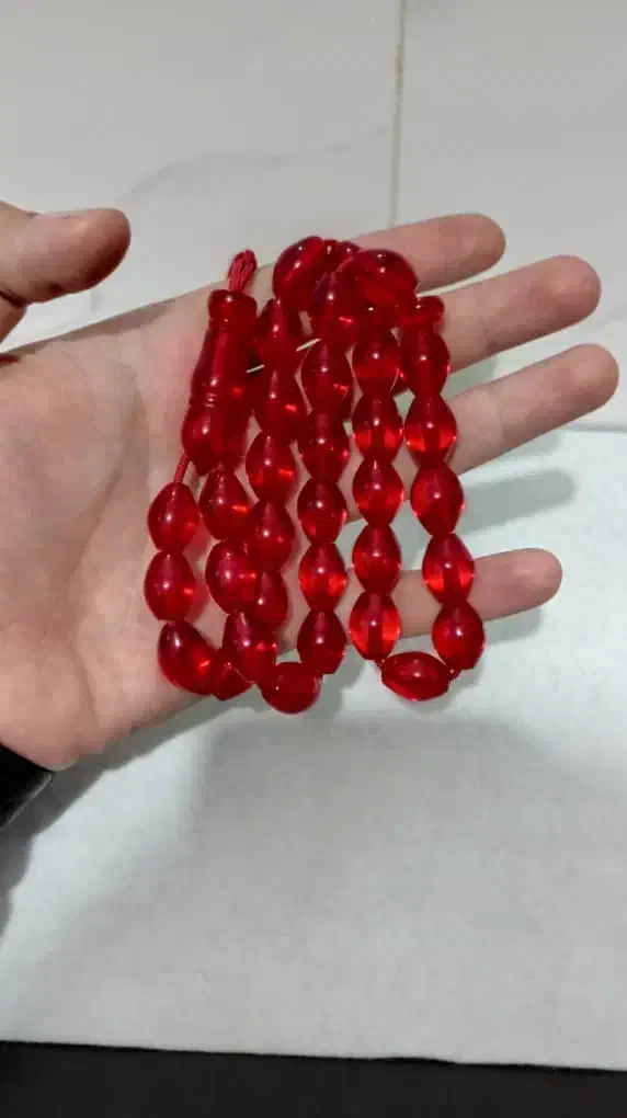 تسبیح سندلوس اناری ۳۵ عددی . تخم مرغی کد ۲۰۸|جواهرات|سقز, |دیوار