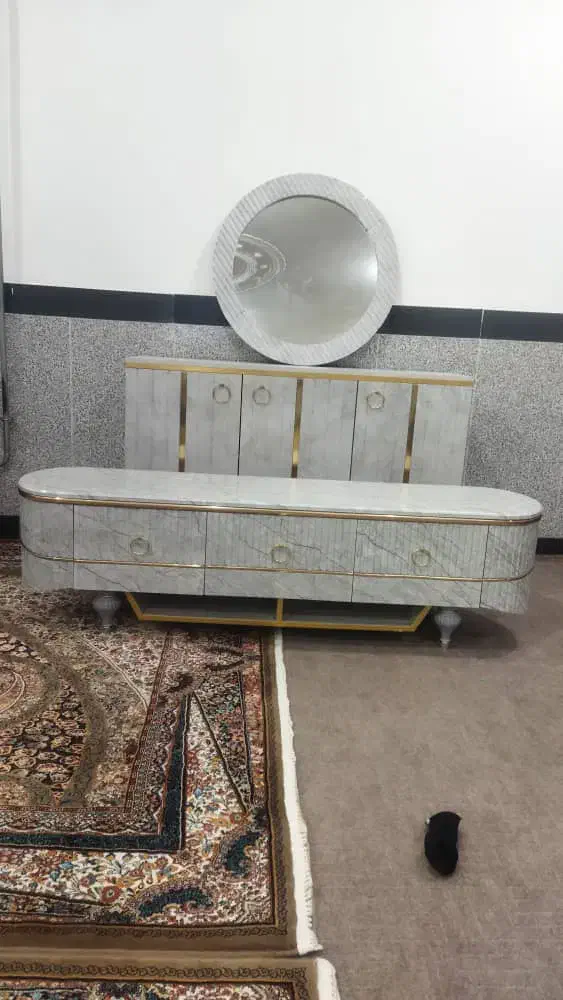 میز تلویزیون و آینه کنسول|بوفه، ویترین، کنسول|بانه, |دیوار