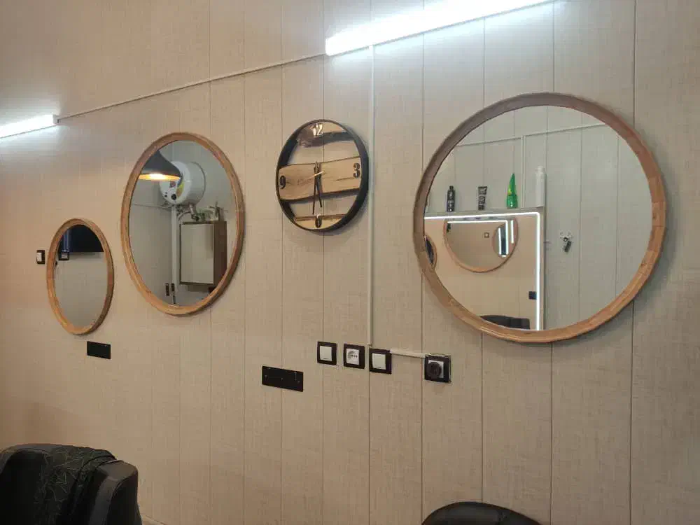 اینه گرد۶۰-۷۰-۸۰|آینه|شیراز, زرگری|دیوار