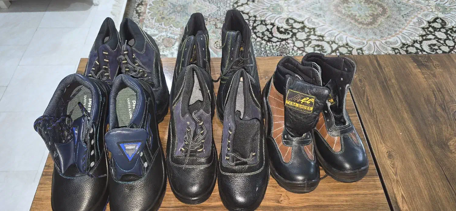 فروش 5جفت پوتین ایمنی|کیف، کفش، کمربند|مسجد سلیمان, |دیوار