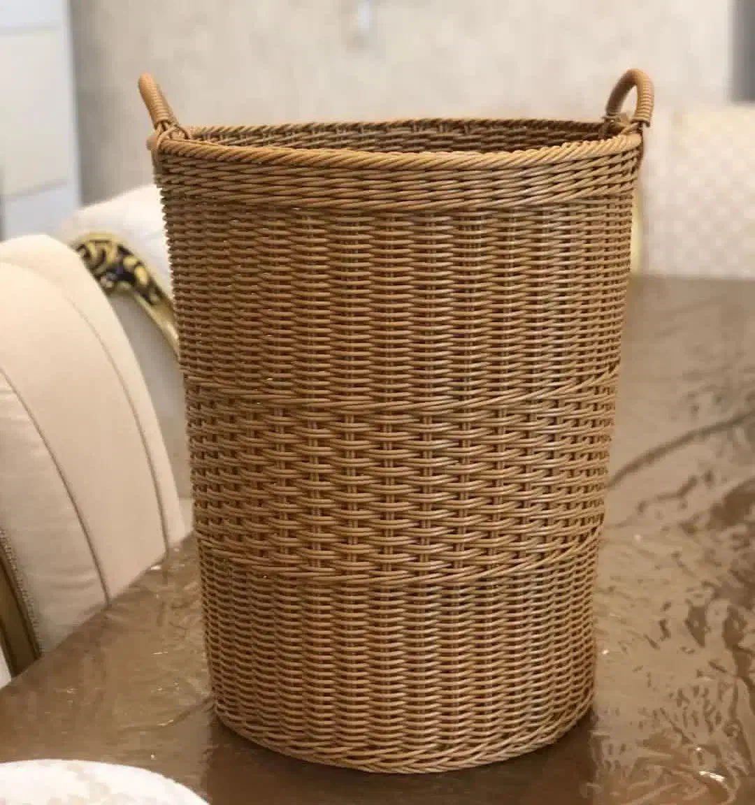 سبد حصیری با مفتول|صنایع دستی و سایر لوازم تزئینی|فرمهین, |دیوار