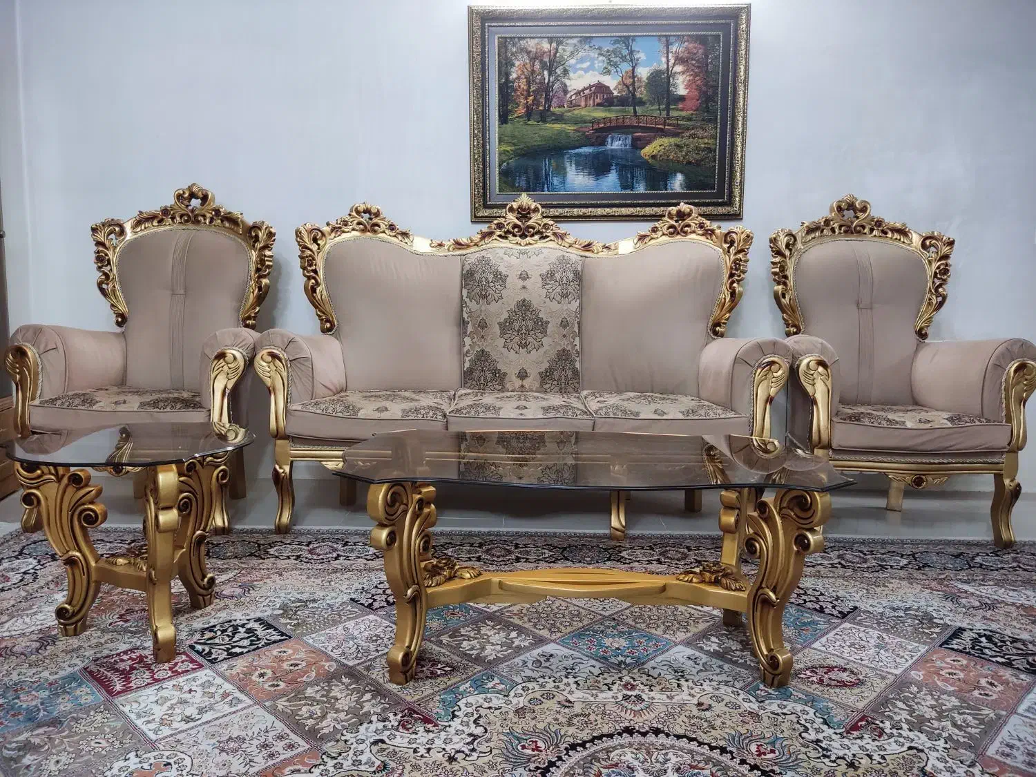 مبل سلطنتی|مبلمان خانگی و میز عسلی|اصفهان, جوزدان الیادران|دیوار