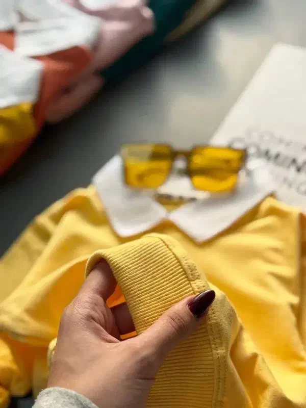 دورس یقه دار زرد کودکانه کد ۱۷۴۸|کفش و لباس بچه|رشت, فلسطین|دیوار