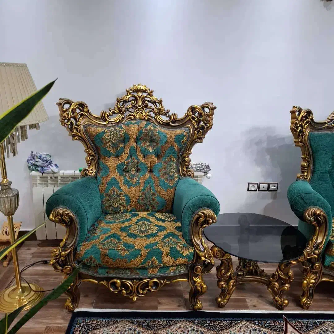 مبلمان سلطنتی چوب گردو|مبلمان خانگی و میز عسلی|رحیمآباد, |دیوار