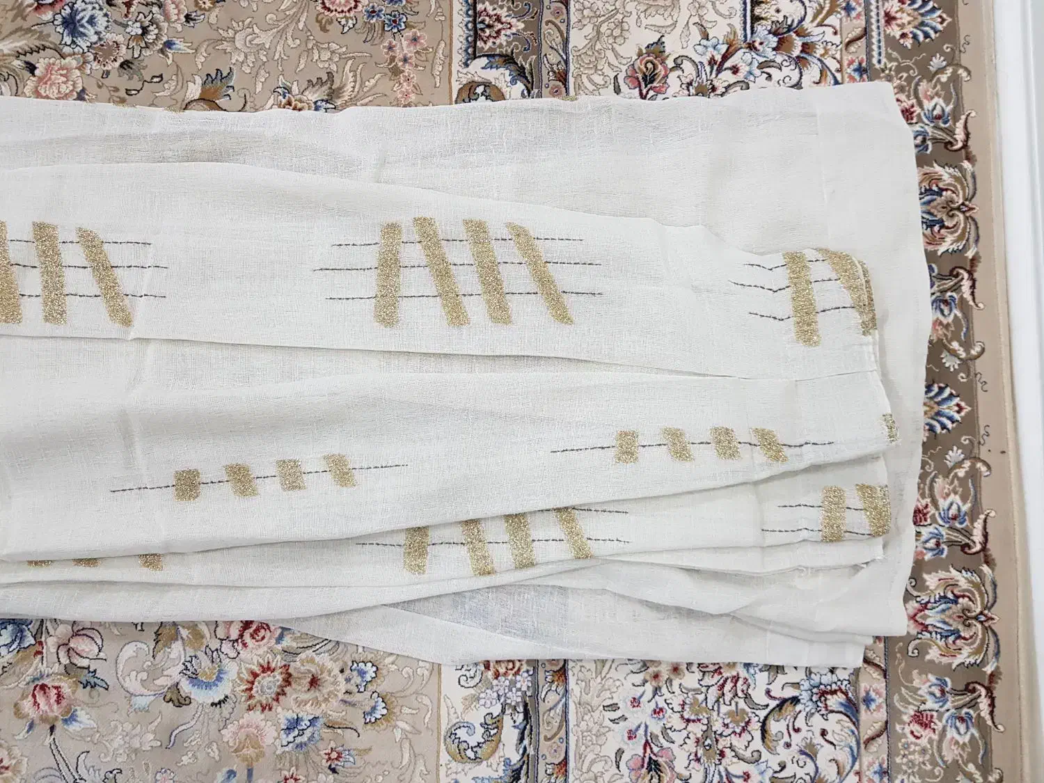 پرده پذیرایی حریر ترک ۹متر|پرده، رانر، رومیزی|اهواز, پادادشهر|دیوار