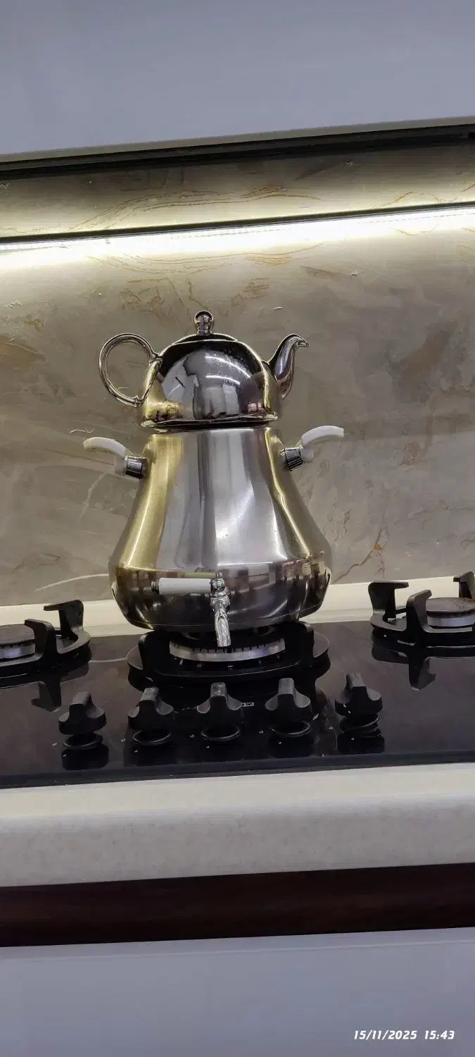 کتری قوری استیل|قوری، کتری، قهوه‌ساز دستی|برخوار, |دیوار