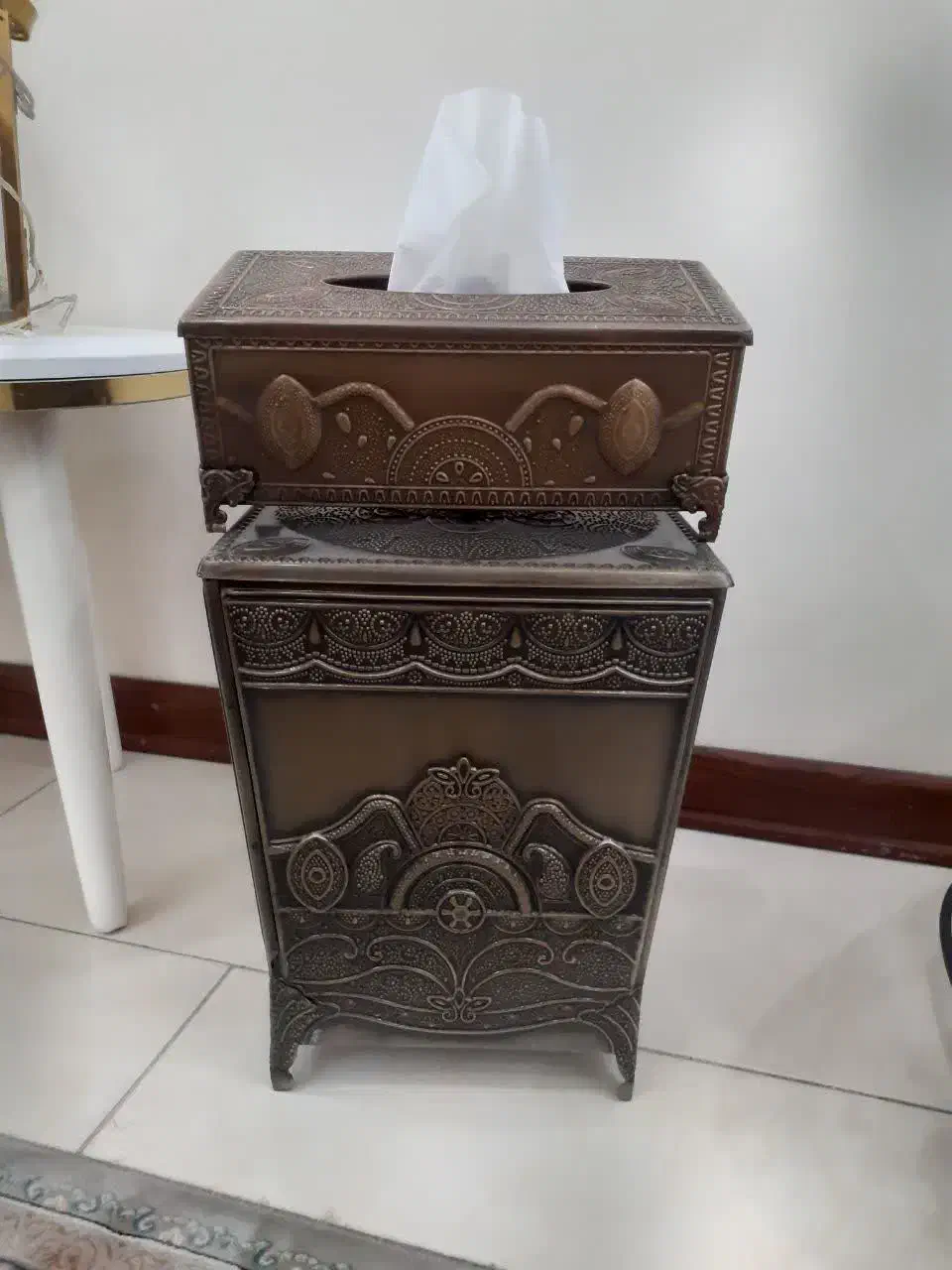 سطل آشغال پذیرایی،جای دستمال کاغذی،صندوقچه جانمازی|صنایع دستی و سایر لوازم تزئینی|تهران, تختی|دیوار