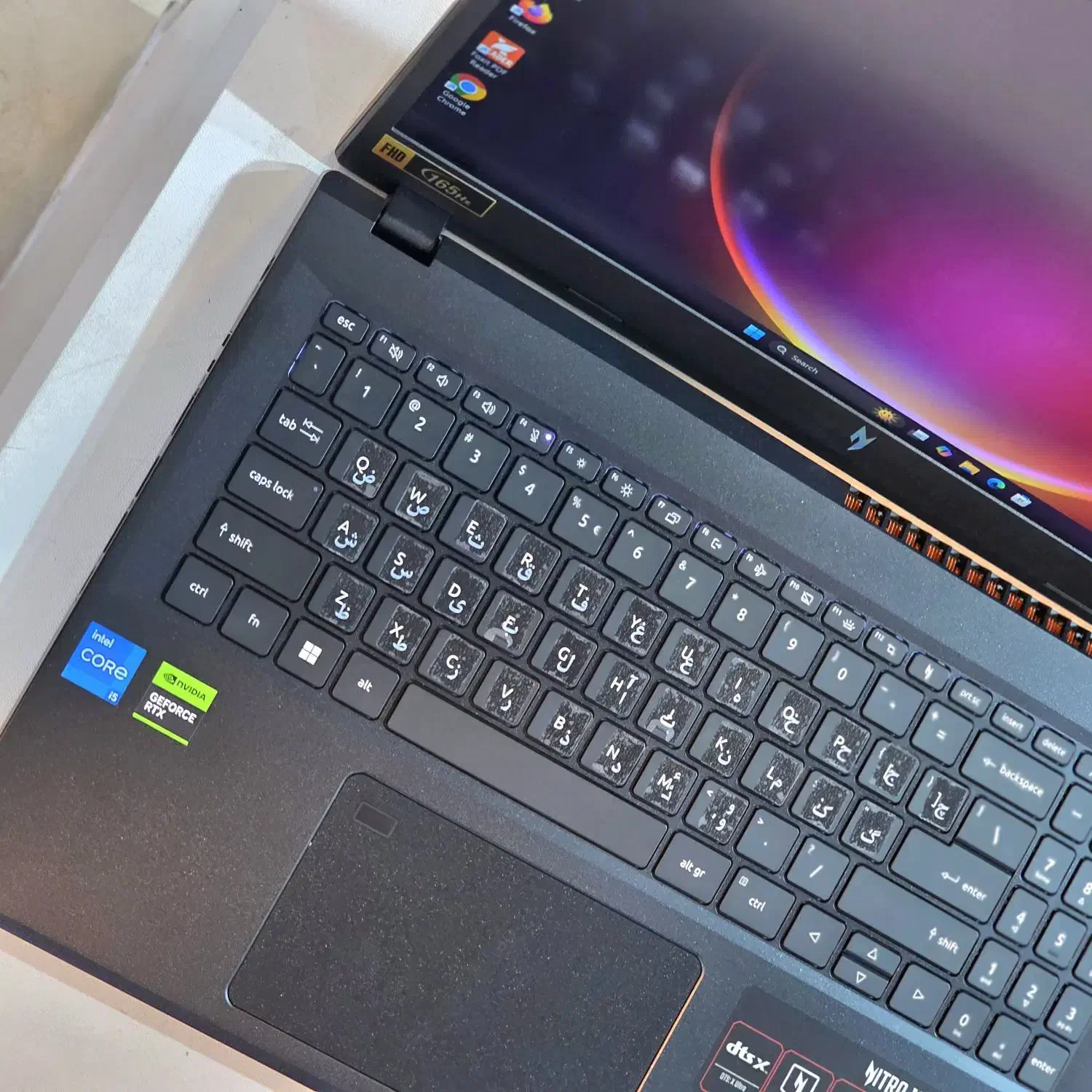 لپتاپ گیمینگ ACER Nitro V15 آک گارانتی RTX3050|رایانه همراه|شیراز, ملاصدرا|دیوار
