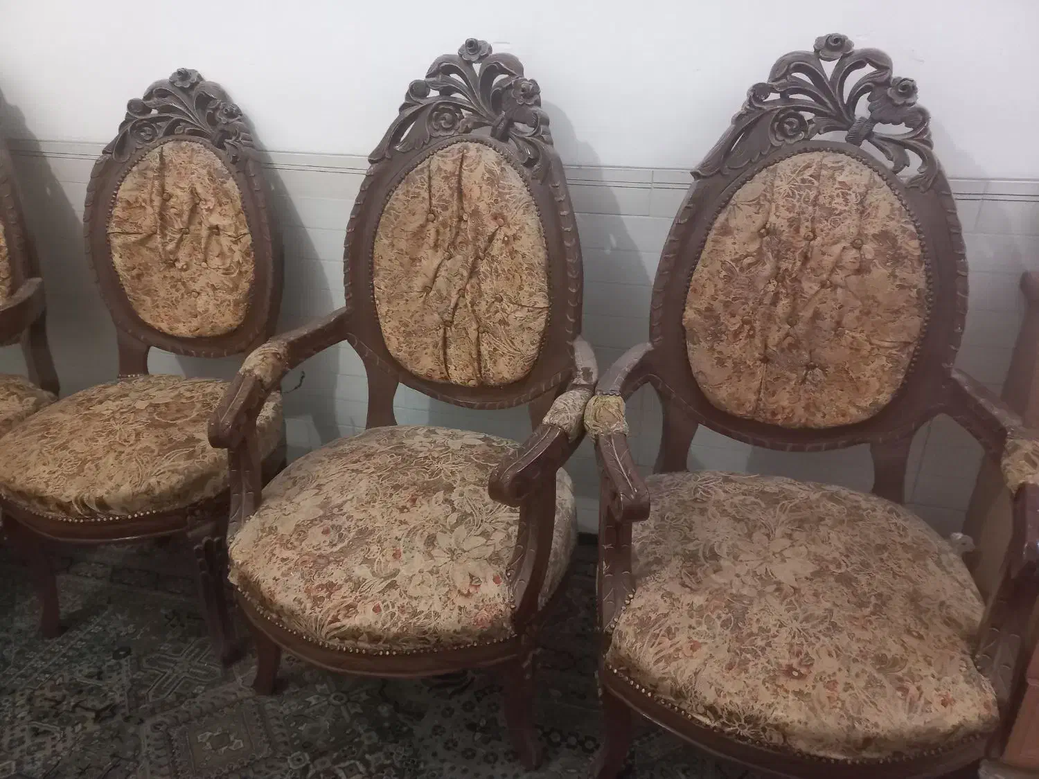 مبل سلطنتی ۹ نفره|مبلمان خانگی و میز عسلی|حمیدیا, |دیوار