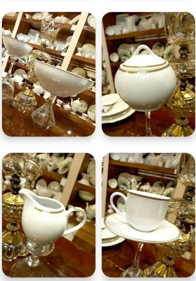 سرویس چینی ۱۲ نفره تقدیس|ظروف سرو و پذیرایی|ساری, |دیوار