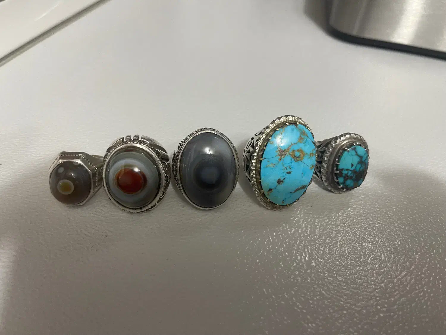 فروش انگشتر کهنه ورنجیر و پلاک سنگین|جواهرات|ایلام, |دیوار