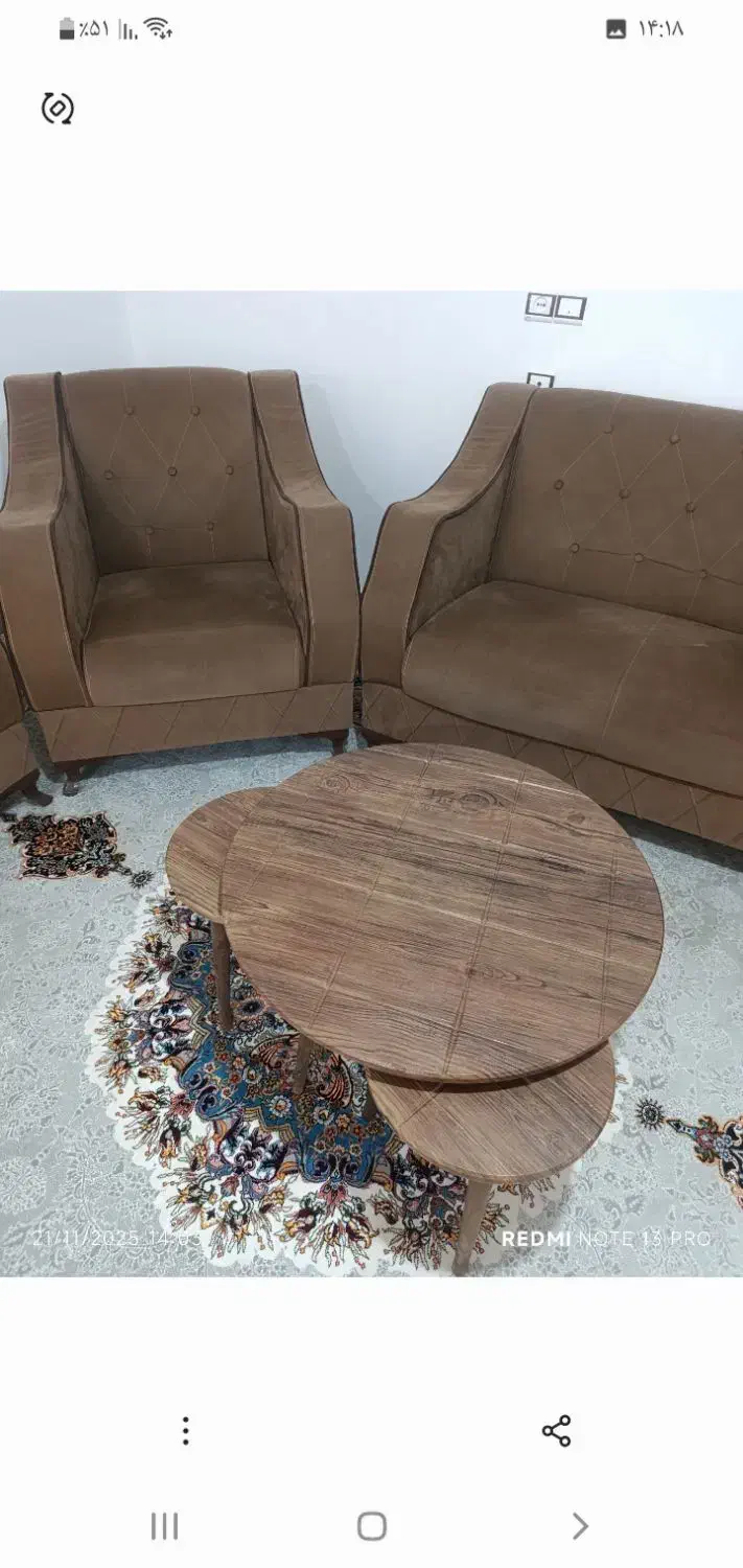 مبل راحتی|مبلمان خانگی و میز عسلی|نورآباد, |دیوار