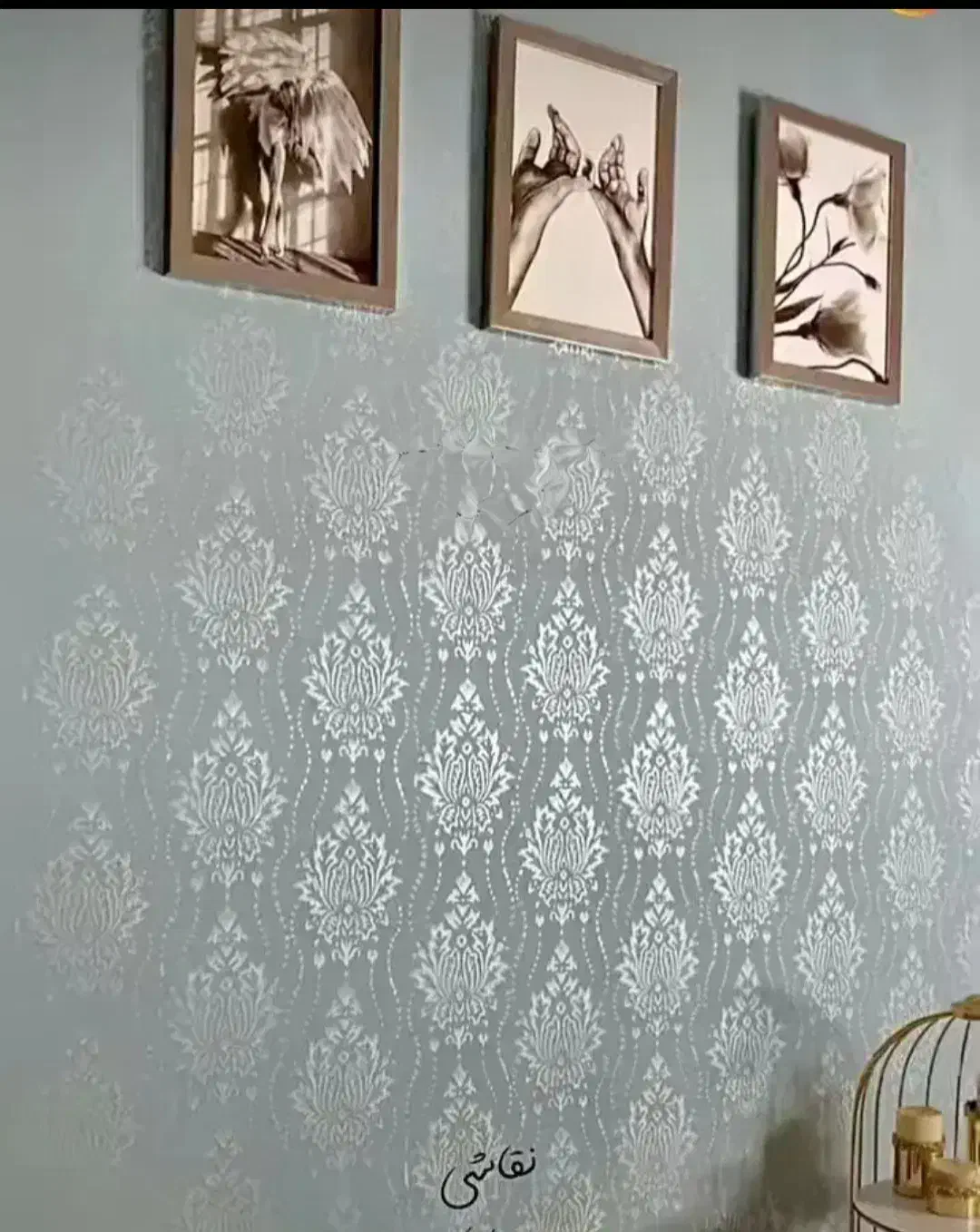نقاشی ساختمان طرح کاغذ دیواری (کار ترکیه)|خدمات پیشه و مهارت|ارومیه, |دیوار