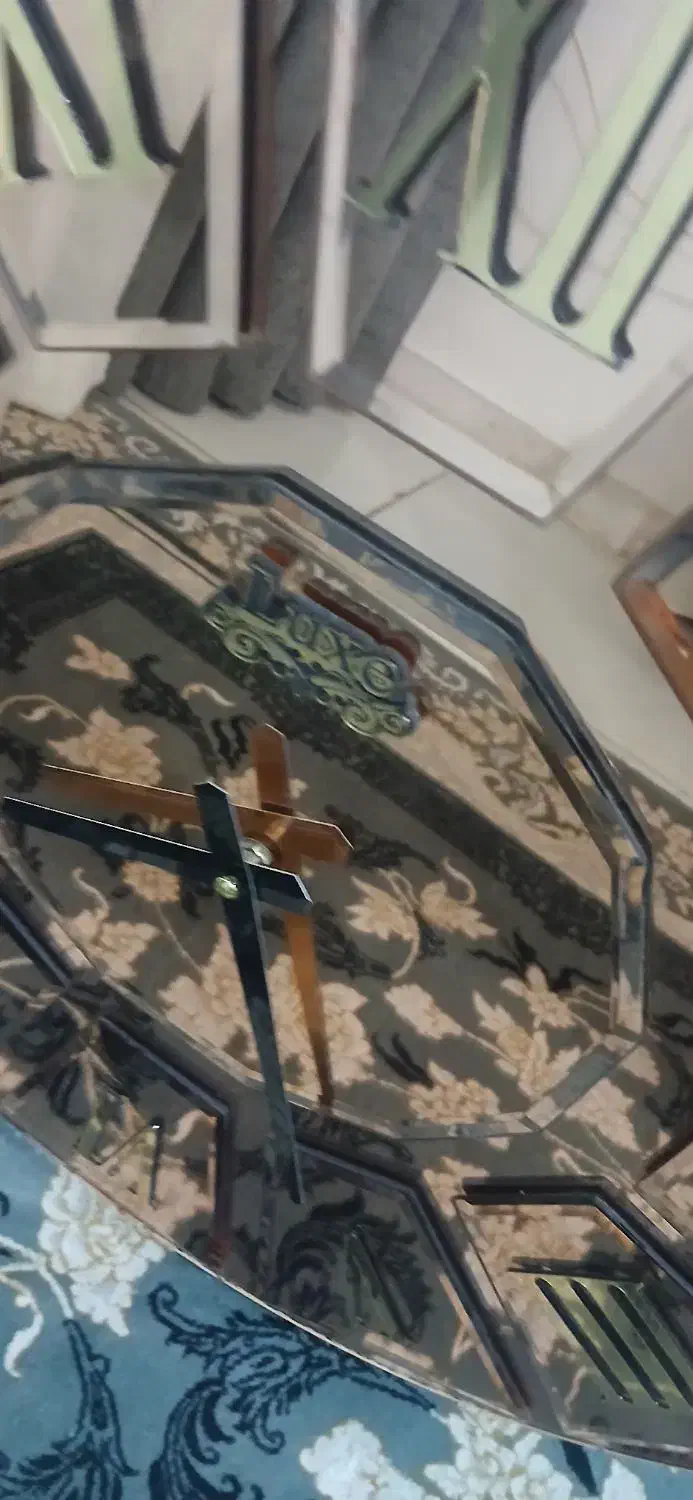 ساعت آینه ای لوکس|ساعت دیواری و تزئینی|مشکیندشت, |دیوار