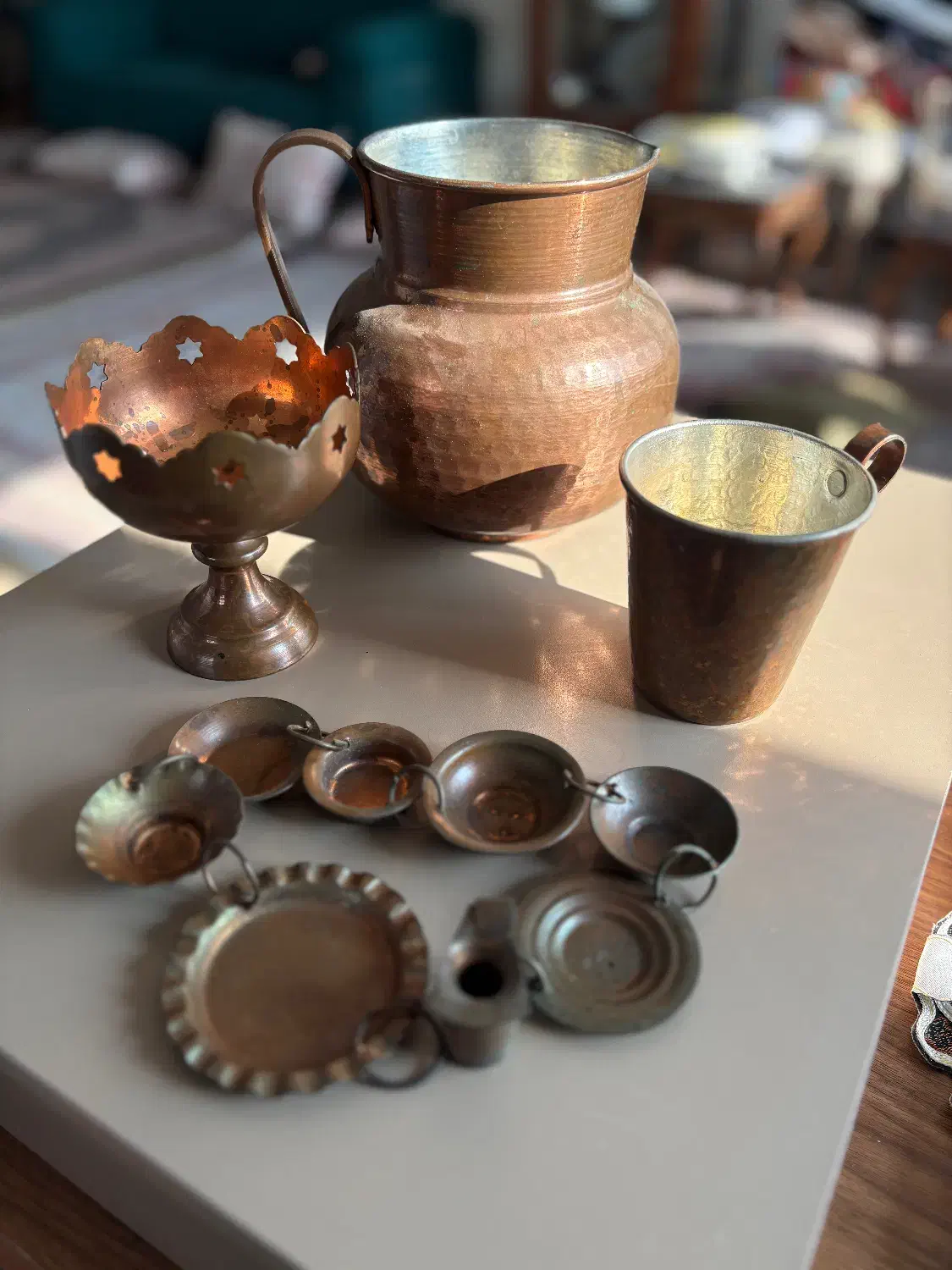 ظروف مسی|کلکسیون اشیاء عتیقه|تهران, کاج|دیوار