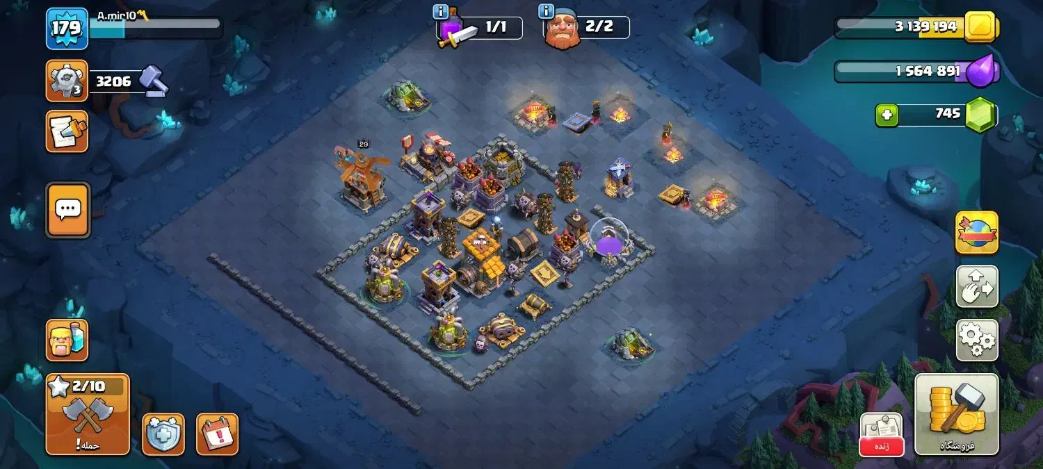 اکانت کلش آف کلنز لول 179 تان 15|کنسول، بازی ویدئویی و آنلاین|گرگان, |دیوار