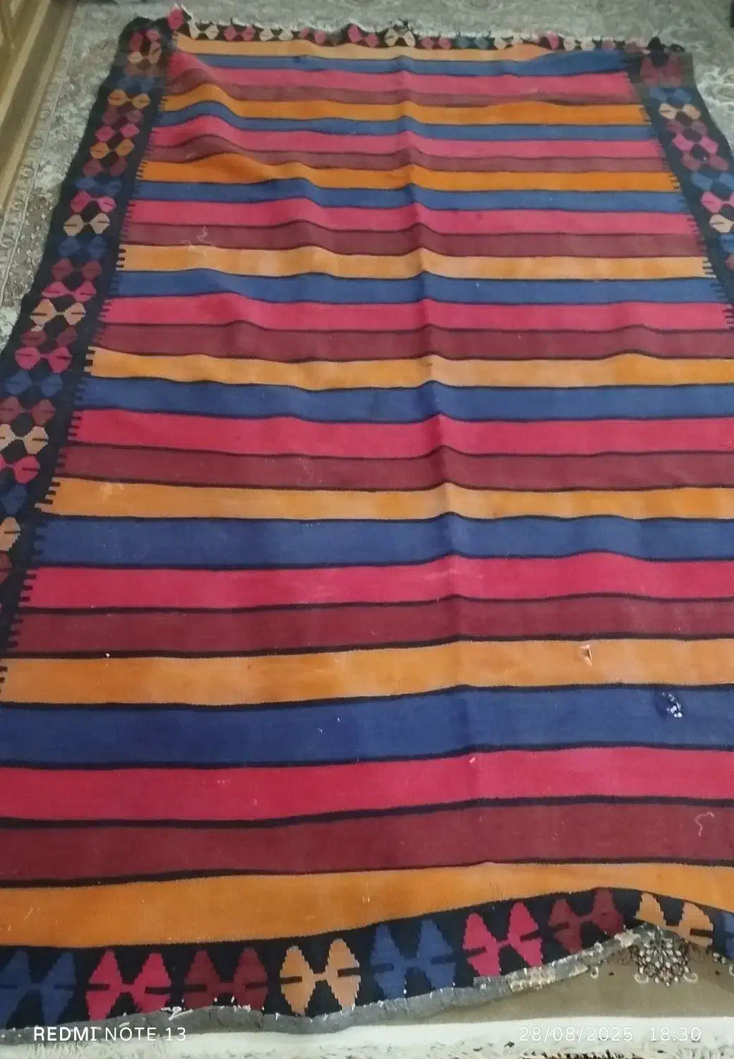 دو عدد گلیم دست باف|گلیم، جاجیم، گبه|قرچک, مهدیه|دیوار