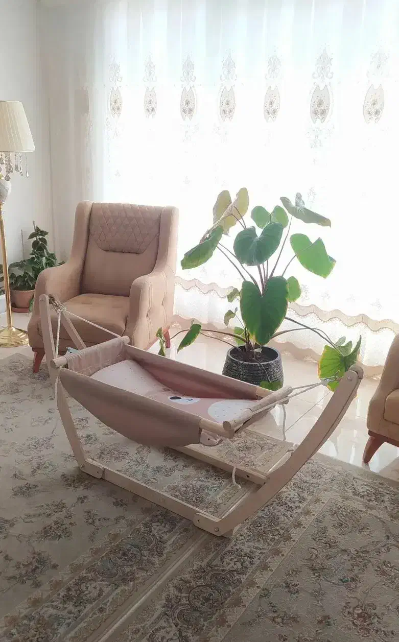 گهواره ننو چوبی|اسباب و اثاث بچه|تبریز, |دیوار