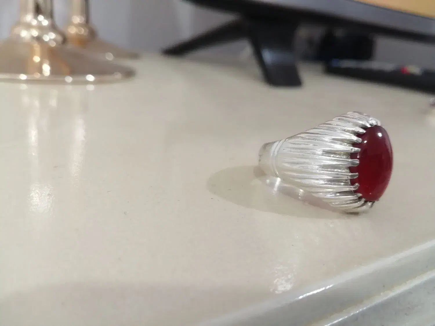 کلکسیونی تعدادی انگشتر، تسبیح ونگین|کلکسیون اشیاء عتیقه|نهاوند, |دیوار