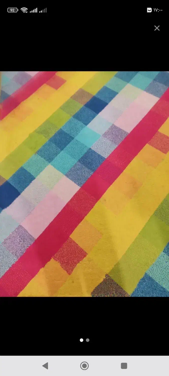 فرش اتاق خواب رنگی شش متری|فرش|همدان, |دیوار