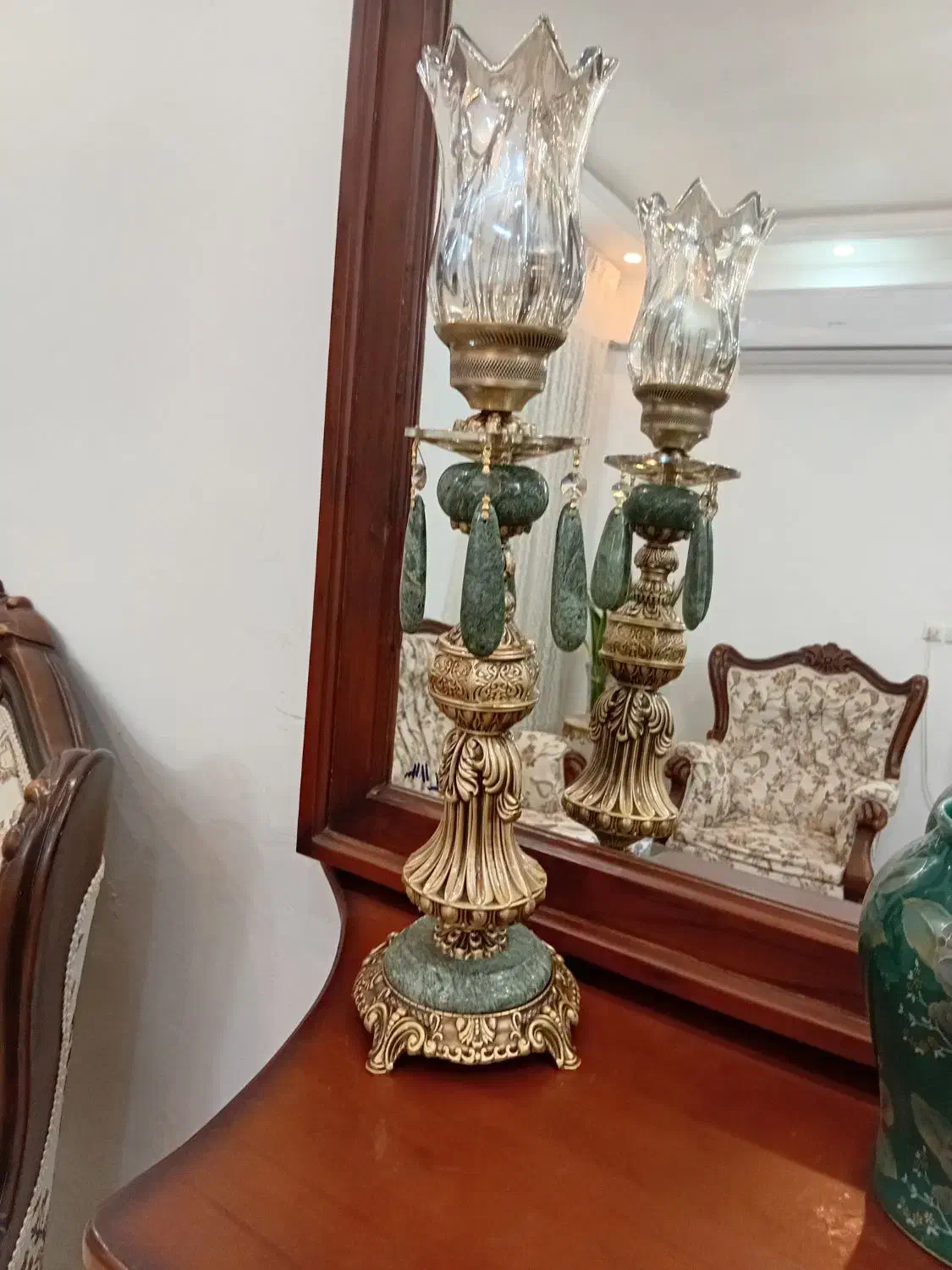 شمعدانی درباری زیبا|کلکسیون اشیاء عتیقه|ساوه, |دیوار