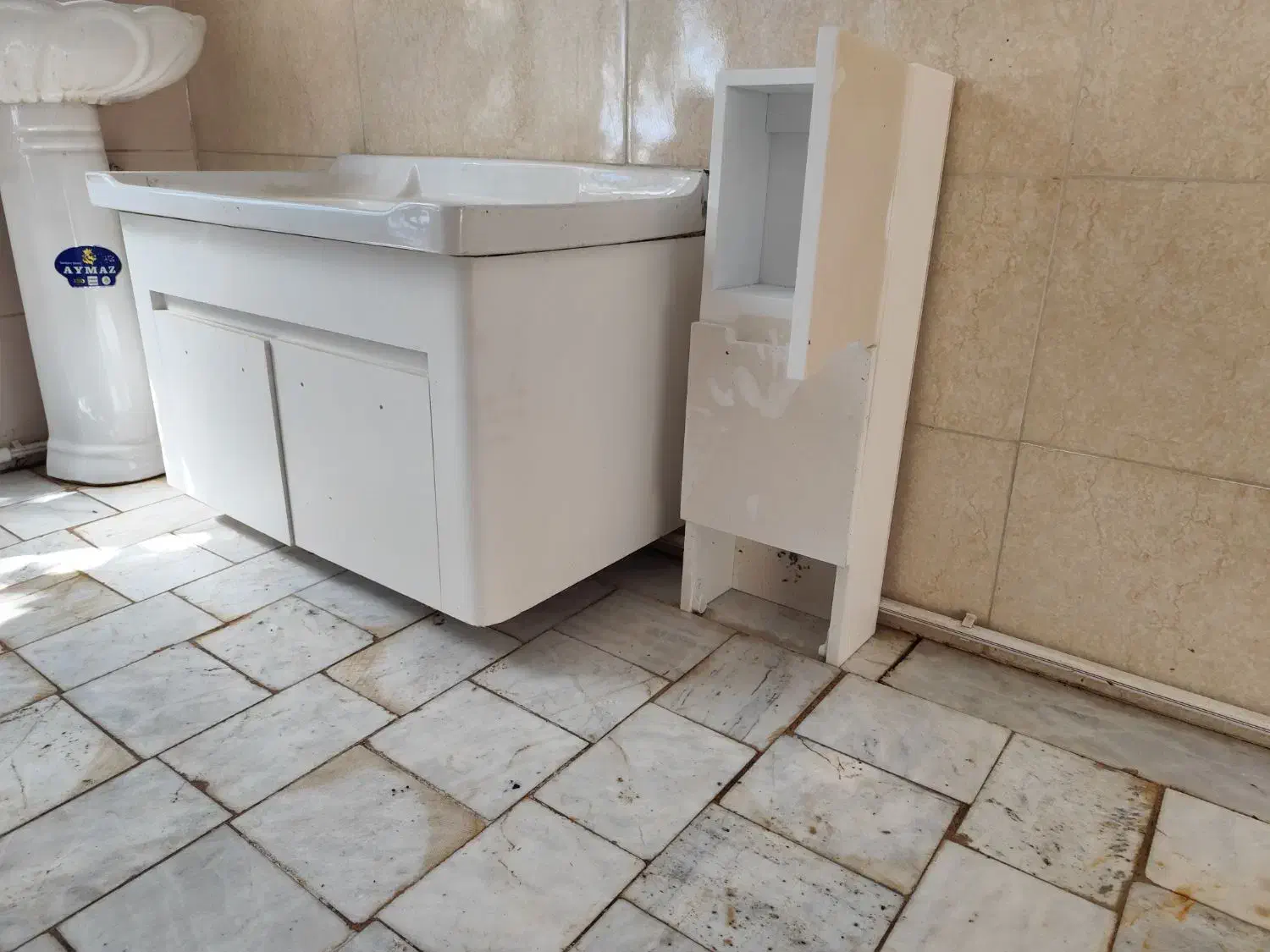 سنگ روشویی و باکس|لوازم سرویس بهداشتی|آق قلا, |دیوار