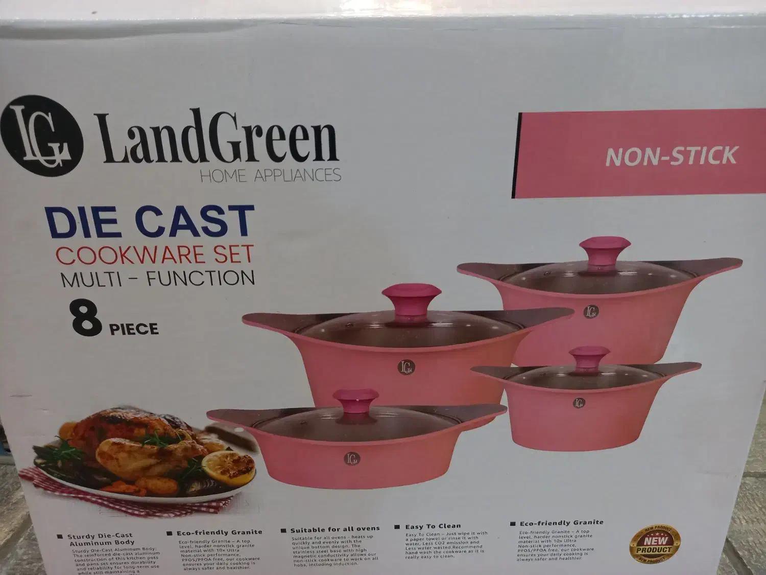 سرویس ۸ پارچه نسوز|ظروف پختوپز|گلپایگان, |دیوار