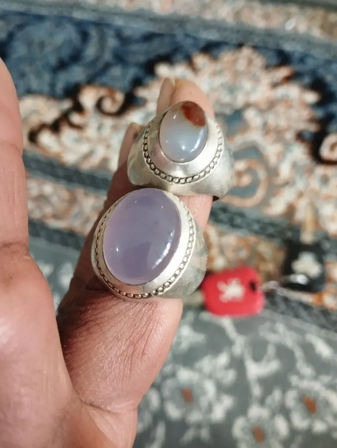 انگشتر عقیق کبود یمنی رکاب صدوقی|جواهرات|مشهد, شهید شهریاری|دیوار