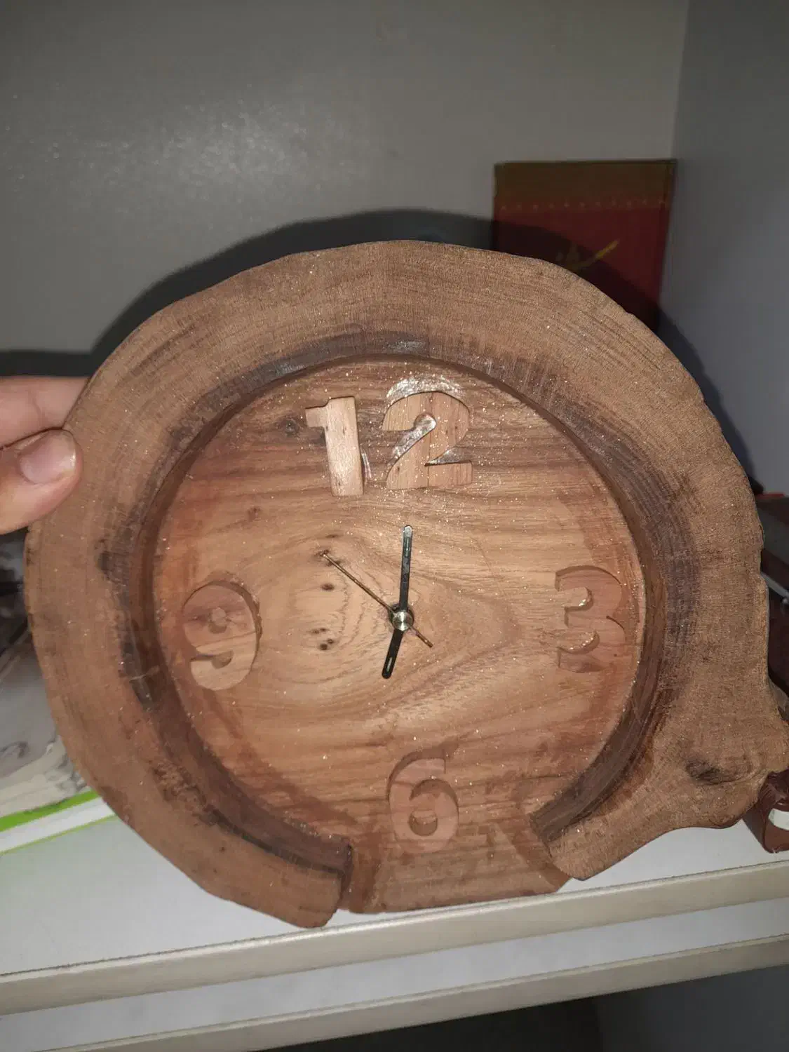 ساعت چوبی دست ساز|ساعت دیواری و تزئینی|فیروزکوه, |دیوار
