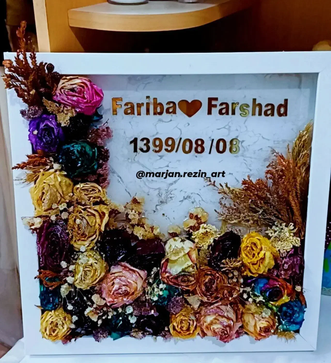 تابلوی جاودان گل خشک|تابلو، نقاشی، عکس|قزوین, |دیوار