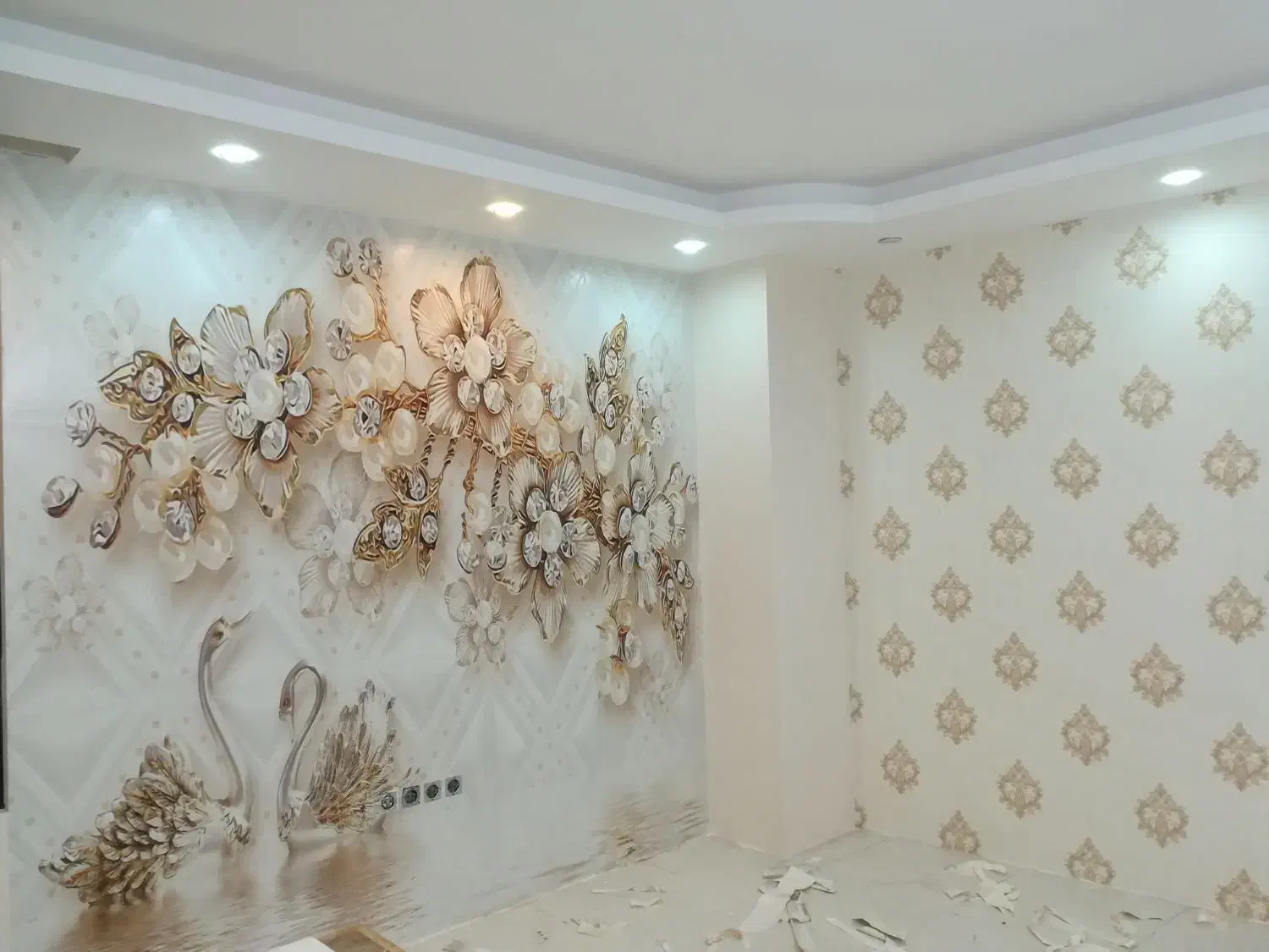 نصب کاغذ دیواری|خدمات پیشه و مهارت|مشهد, حسابی جنوبی (شهرک غرب)|دیوار