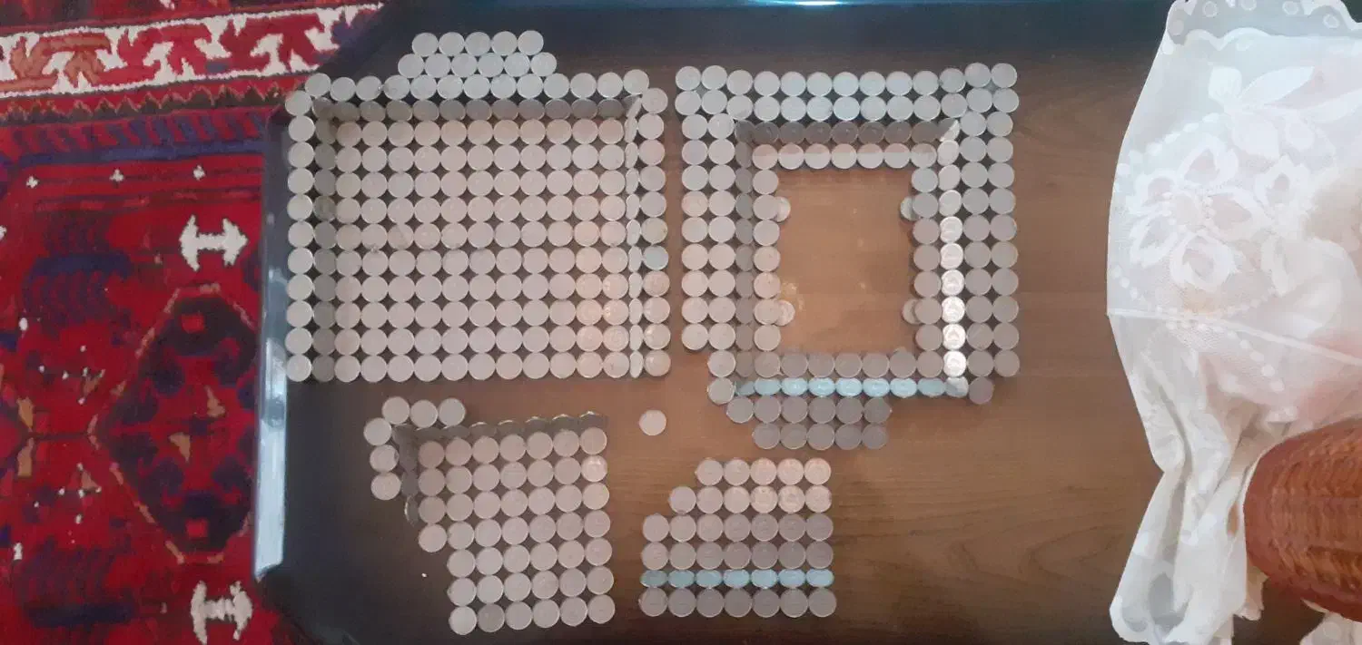 سکه ۱ ریالی ۱۳۵۷ و ۲۵۳۶|کلکسیون سکه، تمبر، اسکناس|تهران, باغ خزانه|دیوار