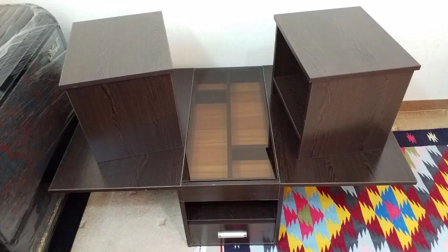 میز جلو مبل و۲ عسلی|مبلمان خانگی و میز عسلی|ساوه, |دیوار