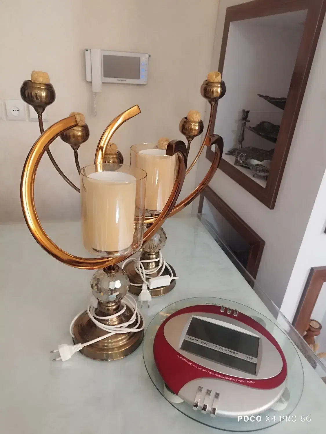 آباژور دو عدد|چراغ خواب و آباژور|شاهین‌شهر, گرگاب|دیوار